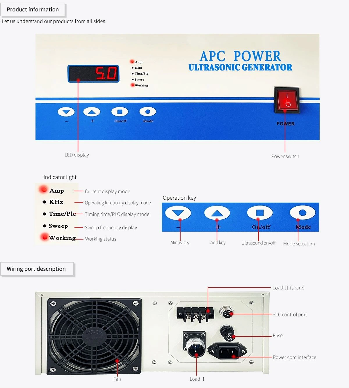700E ultrasonic cleaning generator